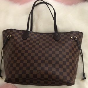 Authentic LV DAmier Ebene Neverfull MM